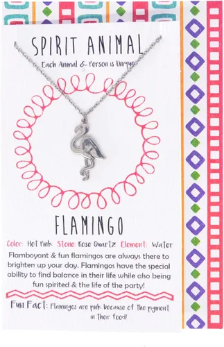 Vista 4 de Shag Wear - Collar con dije de espíritu animal de peltre para mujer, con sobre de regalo