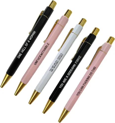Vista 14 de Juego de 5 bolígrafos divertidos para enfermera, bolígrafos divertidos de tinta negra, bolígrafos de enfermería para enfermeras, médicos