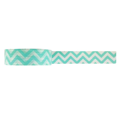 Vista 2 de allydrew Cinta adhesiva japonesa Washi a rayas - Aqua Chevron