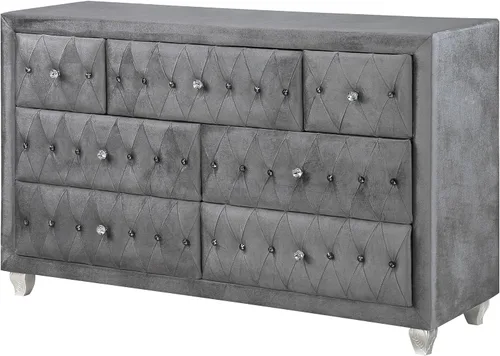 Vista 5 de Coaster Home Furnishings Deanna Modern Classic 205103 - Armario de almacenamiento de ropa para dormitorio, cómoda y con 7 cajones (61 pulgadas)