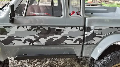 Vista 3 de Juego de calcomanías de cuerpo para Element RC Enduro Sendero Escala 1/10 Radio Controlado Rock Crawler (camuflaje de nieve)