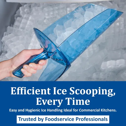 Vista 4 de San Jamar SI9500 Saf-T-Scoop de policarbonato solamente, 64oz a 86oz, para máquina de hielo