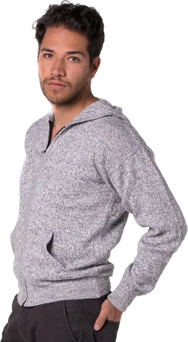 Vista 4 de Gamboa Alpaca Cardigan Sweaters for Men Light and Softness Mens Jacket Wool Knitted Fall Winter Pullover