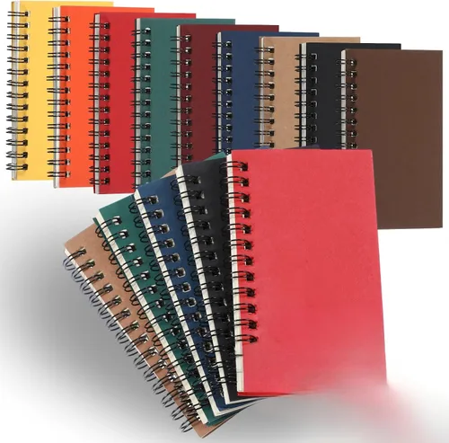 Vista 23 de Jutom 2 cuadernos pequeños en espiral, blocs de notas de 3 x 5 pulgadas, cuadernos de bolsillo pequeños a granel, mini bloc de notas con páginas