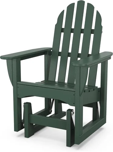 Vista 11 de POLYWOOD ADSGL-1BL Classic Adirondack Glider Chair, Black