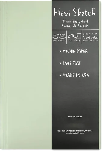 Vista 6 de Arte Mundial flexi-sketch blocs de dibujo Helecho 4 in. x 6 in. Paisaje [Pack de 3]