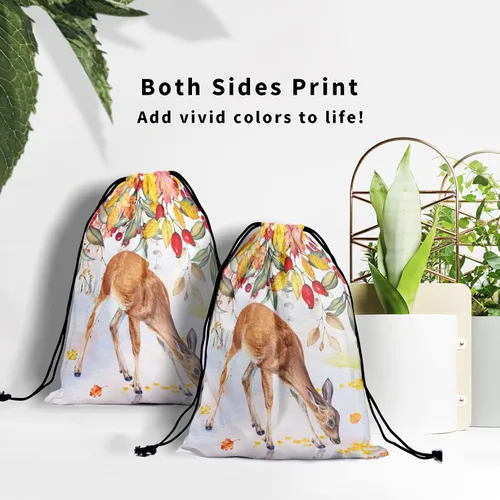 Vista 154 de Bolsa de agarre de gimnasia de piel de animal, bolsa de gimnasia con cordón ajustable, bolsa de cuerda para fauna silvestre, Mariposas Galaxy
