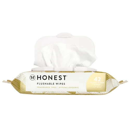 Vista 18 de The Honest Company Toallitas hipoalergénicas desechables para pieles sensibles, hojas tropicales, 42 unidades (paquete de 16)
