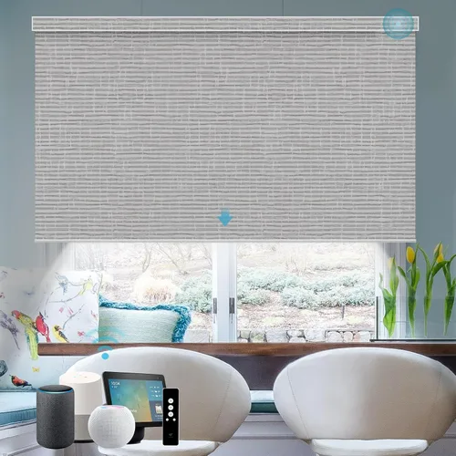 Vista 26 de SmartWings Persianas motorizadas con control remoto para ventanas, persianas enrollables Matter 100% opacas, automáticas, eléctricas inteligentes