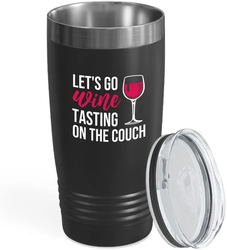 Vista 11 de Vaso vikingo edición negra para amantes del vino, 20 onzas, cualquier amigo del vino es un amigo del vino, cerveza casera y vino barman amantes
