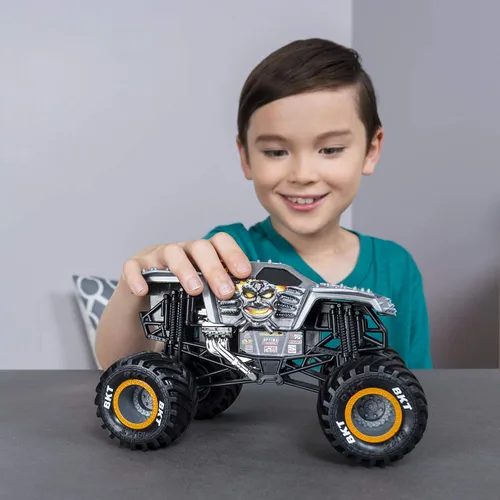 Vista 3 de Monster Jam Oficial - Camión monstruo Max D, vehículo fundido a presión, escala 1:24
