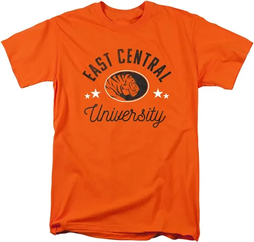 Vista 107 de Collegiate Distressed Mascot Unisex Adult T Shirt Collection 3 Universidad de Adelphi
