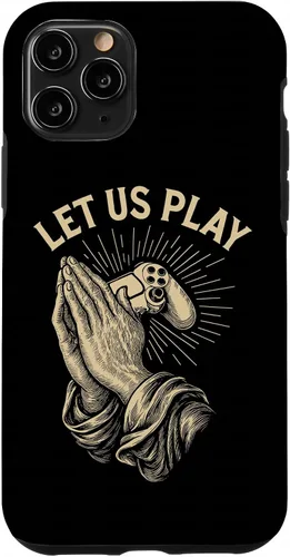 Vista 27 de Funny Gamer Prayer Pun Video Game Controller Retro Gaming Case for iPhone 16