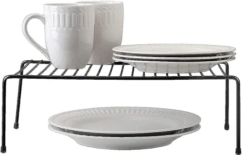 Vista 9 de Kitchen Details Organizador de estante auxiliar De pie independiente Organizador de gabinete y encimera Platos Tazas Tazones Pequeño