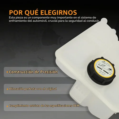 Vista 4 de Tanque de depósito de recuperación de refrigerante para Ford Escape Focus