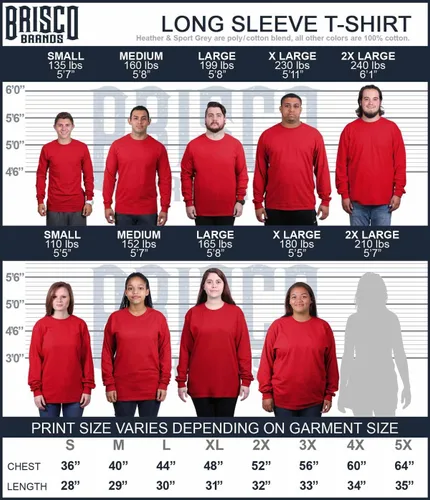Vista 6 de Brisco Brands Wisconsin Badger Estatal Equipo Estudiante Uniforme Manga Larga Camiseta Hombres Mujeres