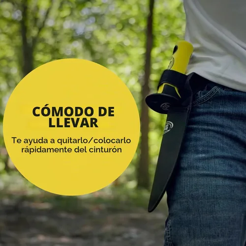 Vista 6 de CKG Pala Detectora de Metales, Excavadora de Doble Borde Dentado Resistente - Herramienta de Excavación de Detección de Metales con Vaina - Cuchillo