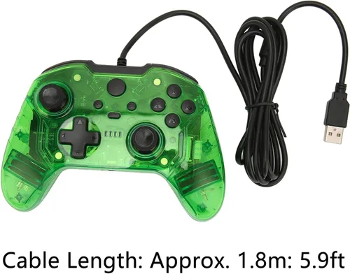 Vista 5 de Diyeeni Wired Controller for Xbox, RGB Game Controller with Dual Vibration, for Xbox One for Xbox One Slim for Xbox Series Slim for Xbox Series X