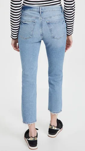 Vista 4 de DL1961 Patti Jeans rectos de maternidad de tiro medio para mujer