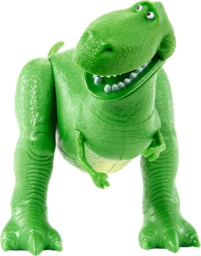 Vista 7 de Mattel DisneyPixar Toy Story 4 True Talkers Figura Rex, 7.8 in / 19.81 cm de altura Posable, Figura de personaje parlante con apariencia auténtica