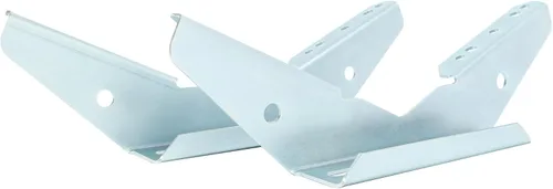 Vista 6 de KUAFU 2 piezas de soporte de ala de remolque de ajuste universal para litera, soporte de ala de pontón, soporte de ala en V, acero plateado