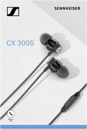 Vista 6 de Sennheiser CX 300S Auriculares intrauditivos con control remoto inteligente de un botón - Negro