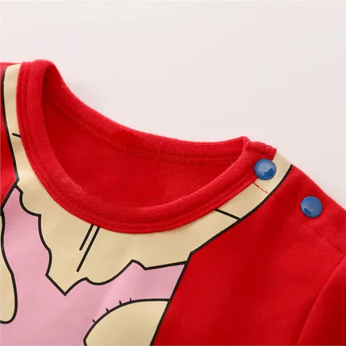 Vista 2 de RELABTABY Mameluco de algodón de manga larga para bebé recién nacido, para cosplay