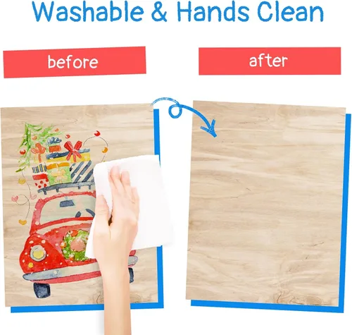 Vista 5 de Lebze 12 Colores Crayones para Niños Pequeños, No Tóxicos Sedosos, Jumbo Herramienta de Colorear Lavable para Bebés, Tamaño Grande para Niños