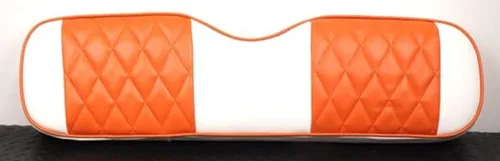 Vista 21 de Huskey Parts Company EZGO - Funda de asiento delantero naranja con costuras de diamante Medalist TXT 94-13, carrito de golf, 2 unidades naranja