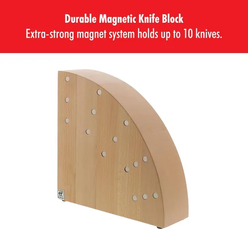 Vista 2 de ZWILLING Bloque de cuchillos italiano, 10" x 10" x 16", madera de haya natural