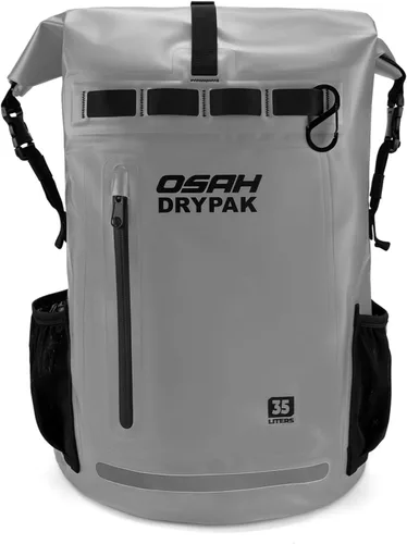 Vista 9 de Waterproof Dry Bag Backpack 25L/35L/55L/85L, Roll-Top Heavy Duty Rucksack Black