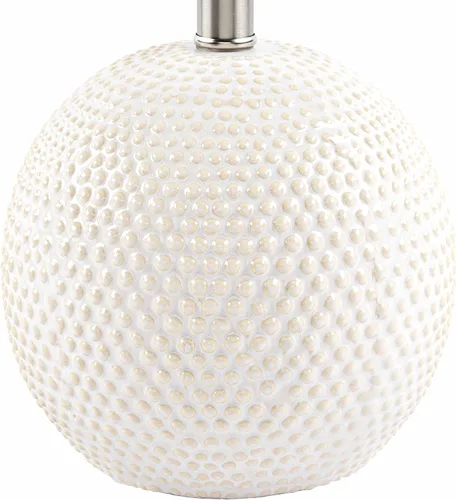 Vista 5 de BoutiqueRugs Manaloal - Lámpara de mesita de noche de cerámica con puntos boho para mesita de noche de dormitorio, iluminación lateral lateral