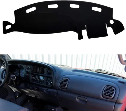 Vista 12 de Cubierta de salpicadero compatible con Dodge Ram 1500 2002-2005, 2500/3500 2003-2005 (beige)