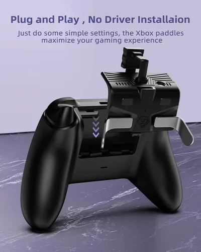 Vista 2 de Paletas de control para Xbox One SX, paletas AOLION con función de memoria2 teclas de programaciónconector de audio de 0.138 in, paletas