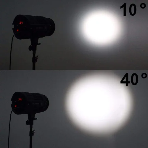 Vista 5 de EXMAX NG-10X Fresnel Adaptador de enfoque de lente Fresnel Spot S-Mount Adaptador Accesorio 10-40° 5X Lente de enfoque más brillante Ajustar