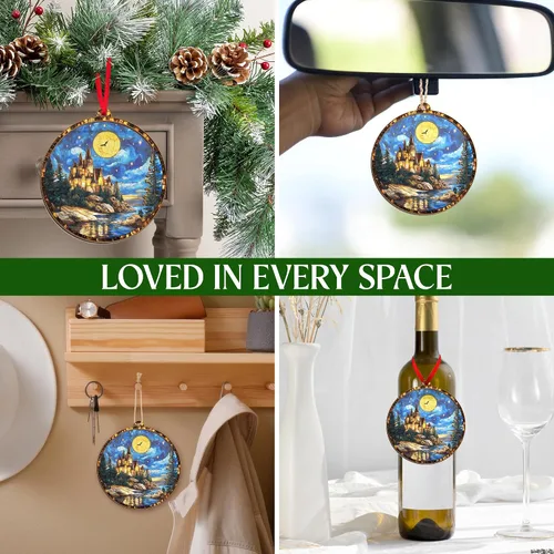 Vista 7 de GEEMBI Regalos de fantasía de Navidad para mujeres y hombres – Adornos de Navidad de atrapasoles 2025 – Decoración de fantasía de noche mágica
