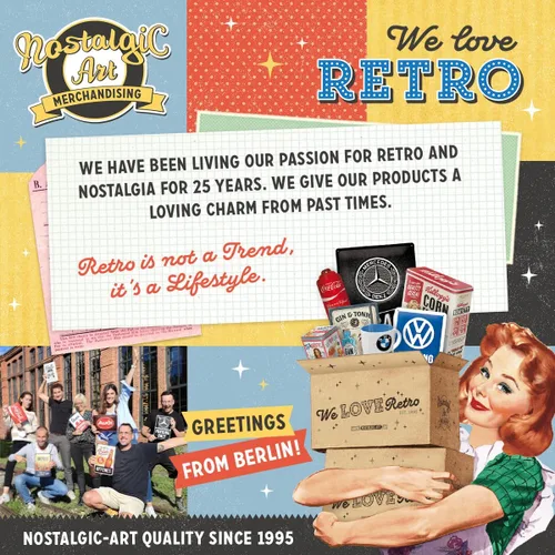 Vista 5 de Nostalgic-Art Cartel de hojalata retro, 7.9 x 11.8 pulgadas, garaje de papá (0.011 in) – Idea de regalo para papá, hecho de metal, diseño vintage