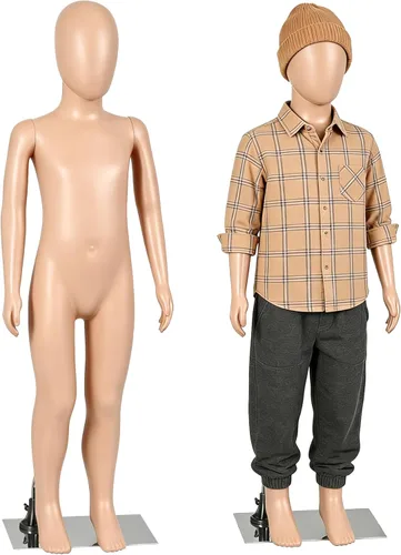 Vista 11 de Maniquí femenino de cuerpo completo con cabeza ajustable, extremidades flexibles, diseño desmontable de 69 pulgadas, forma de vestido con base