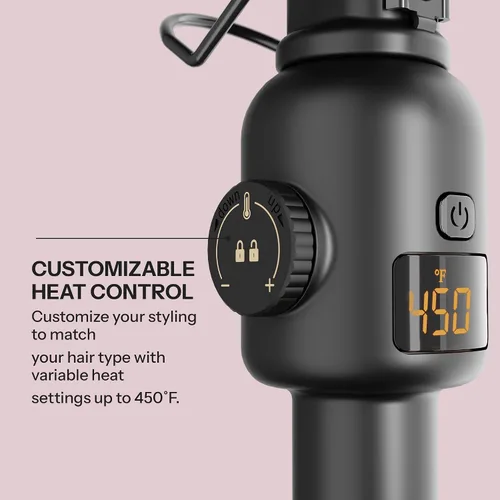Vista 4 de Hot Tools Pro Artist - Onduladora digital de 3 barriles de oro de 24 quilates, ondas definidas de larga duración (tamaño gigante)