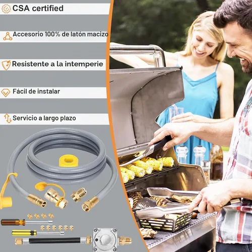 Vista 5 de Kit de conversión de propano a gas natural para parrilla Weber Genesis Series
