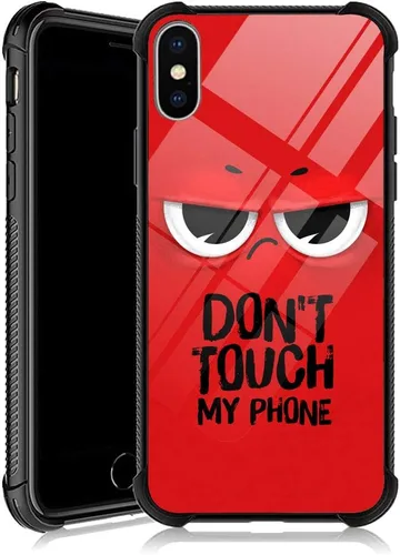 Vista 8 de DJSOK Funda compatible con iPhone XR, diseño con patrón de parachoques trasero, esquinas reforzadas antiarañazos, caver de TPU suave, fundas