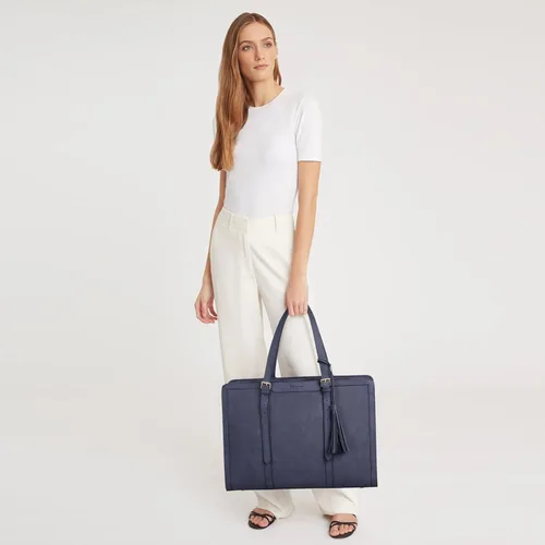 Vista 2 de BOSTANTEN Bolso de mano para laptop para mujer, bolso de trabajo profesional, maletín de cuero de 15.6 pulgadas, bolsa de negocios para oficina