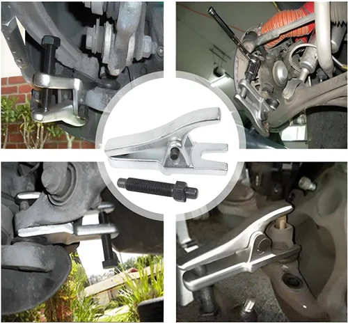 Vista 7 de BELOMI Separador Universal de Rótula, Extractor de Rótula Ajustable, Herramienta de Extracción Resistente para Separar Brazos, Barras de Dirección