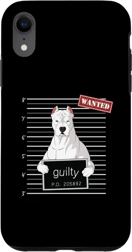 Vista 8 de iPhone 15 Dogo Argentino mug shot guilty dog Case