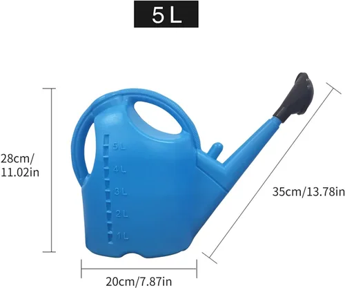 Vista 5 de Regaderas grandes para Plantas Jardin Regadera para Plantas de 5L para exteriores (azul)