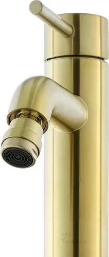 Vista 9 de Swiss Madison Well Made Forever SM-DF81BG Ivy - Grifo de bidé en oro cepillado