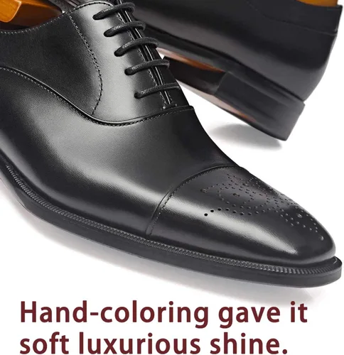 Vista 5 de FRASOICUS Zapatos de vestir para hombre, zapatos formales Oxford clásicos con cordones para hombre