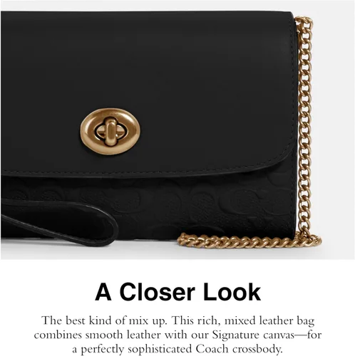 Vista 4 de Signature Leather Chain Crossbody
