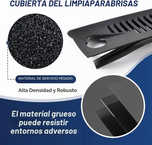 Vista 6 de PIT66 2 piezas, panel de rejilla de ventilación para limpiaparabrisas compatible con 99-04 Ford Mustang GT SVT