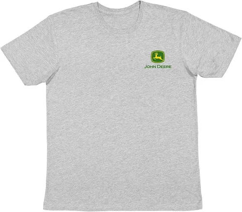 Vista 2 de John Deere J. America Tractors & Plows - Camiseta de manga corta para hombre, Oxford